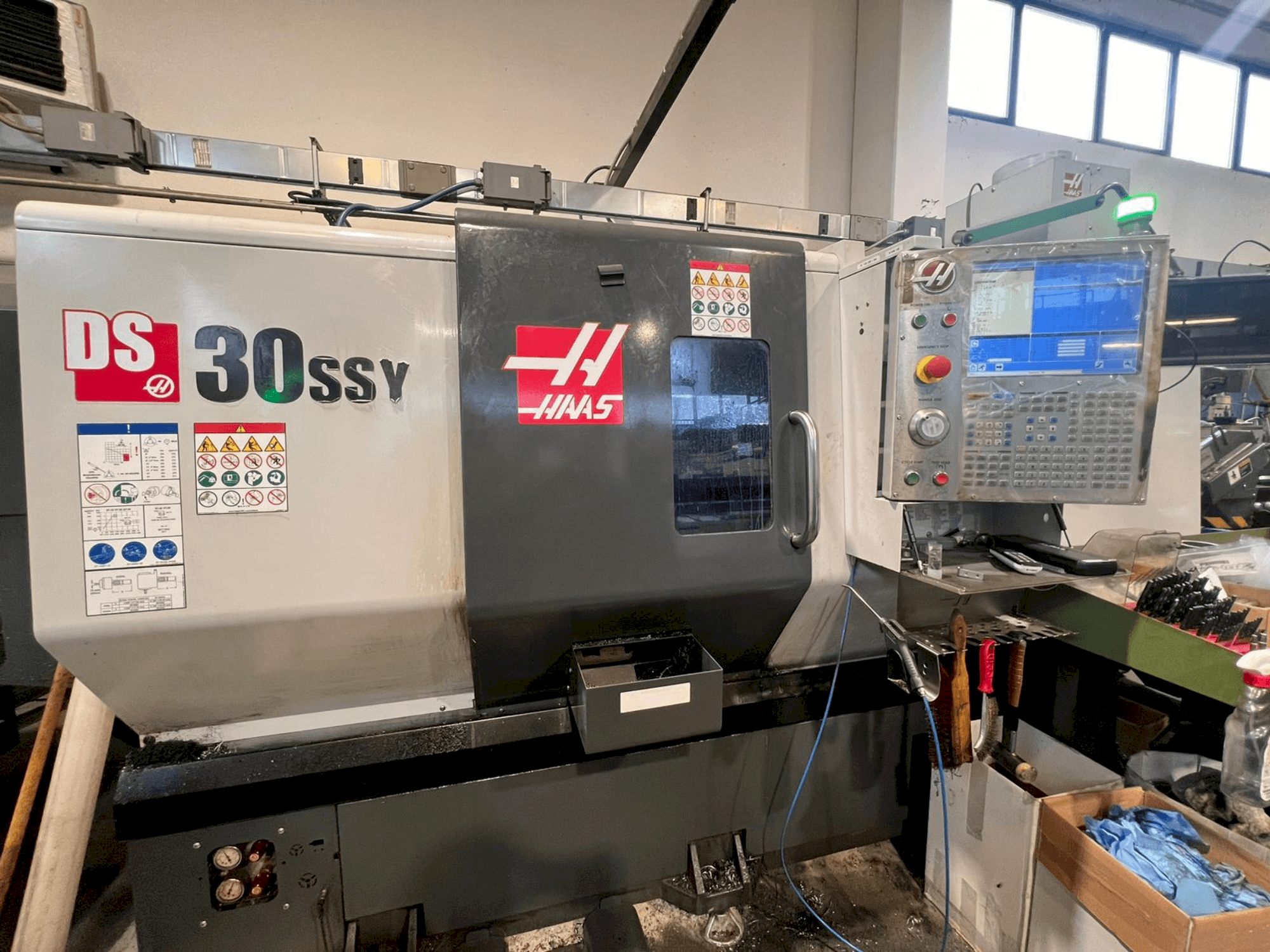 Front view of HAAS DS-30SSY  machine
