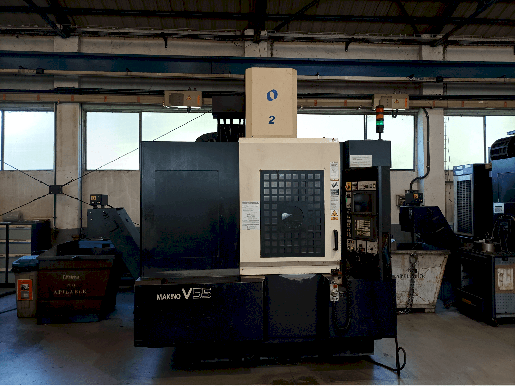 Front view of Makino V55-A15  machine