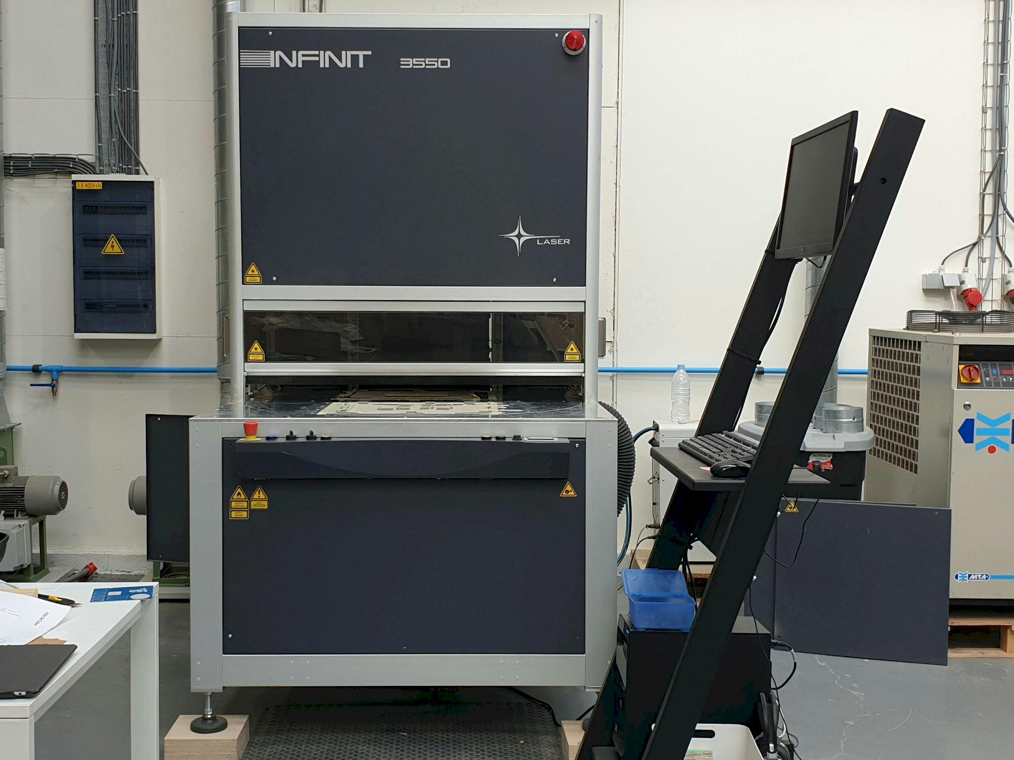 Front view of SEI Laser INFINITY 3550 Machine