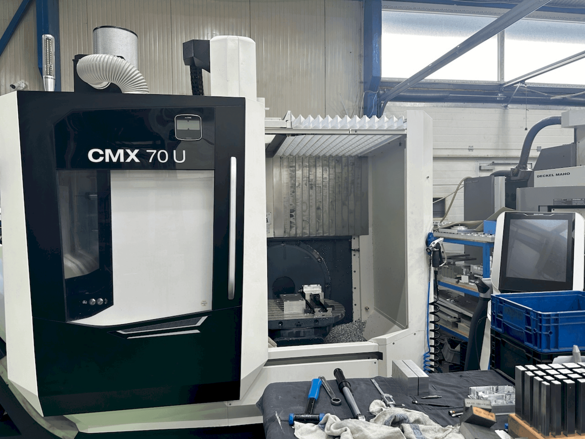 Front view of DMG MORI CMX 70 U  machine