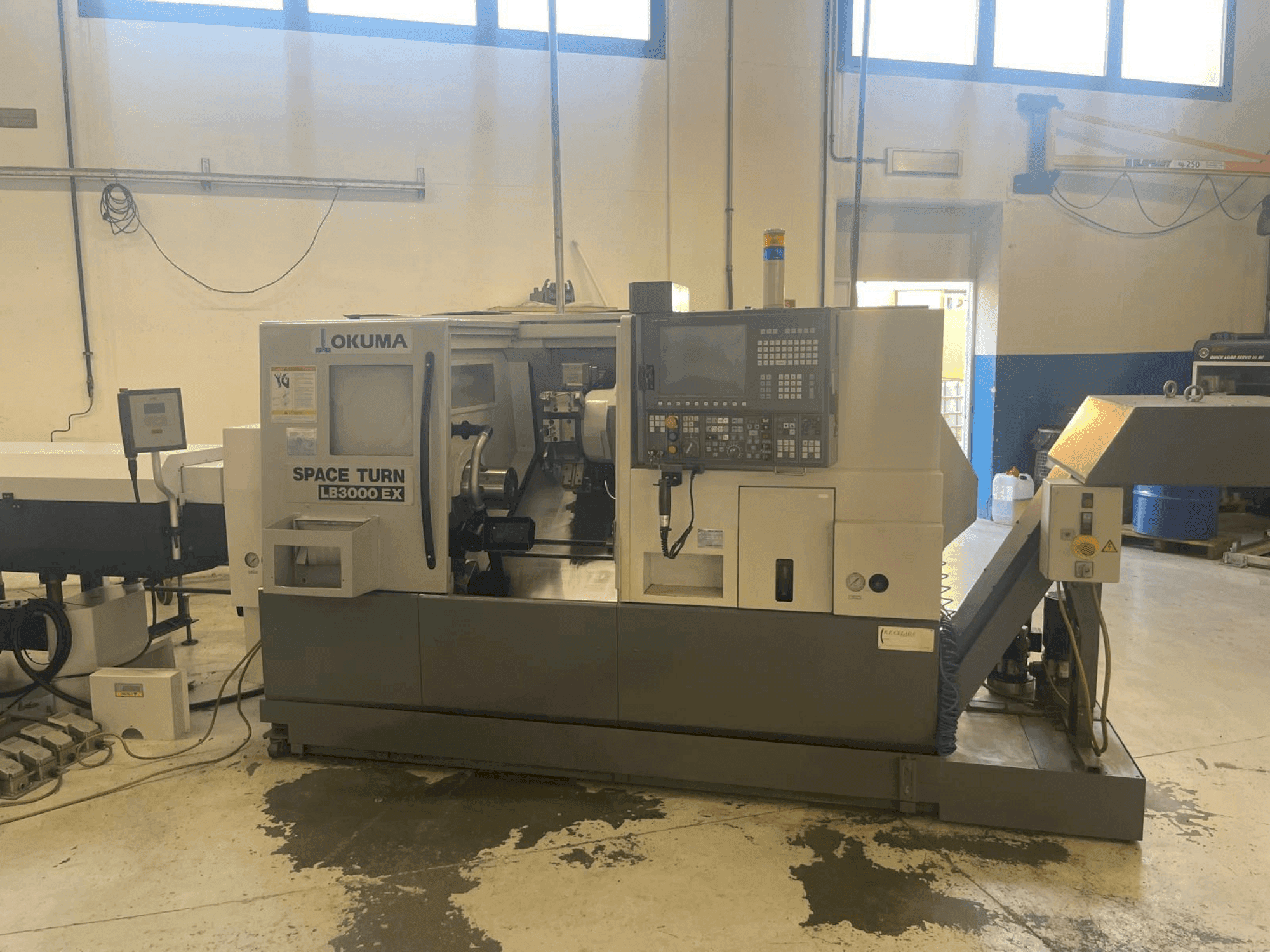 Front view of Okuma SPACE TURN LB 3000 EX  machine