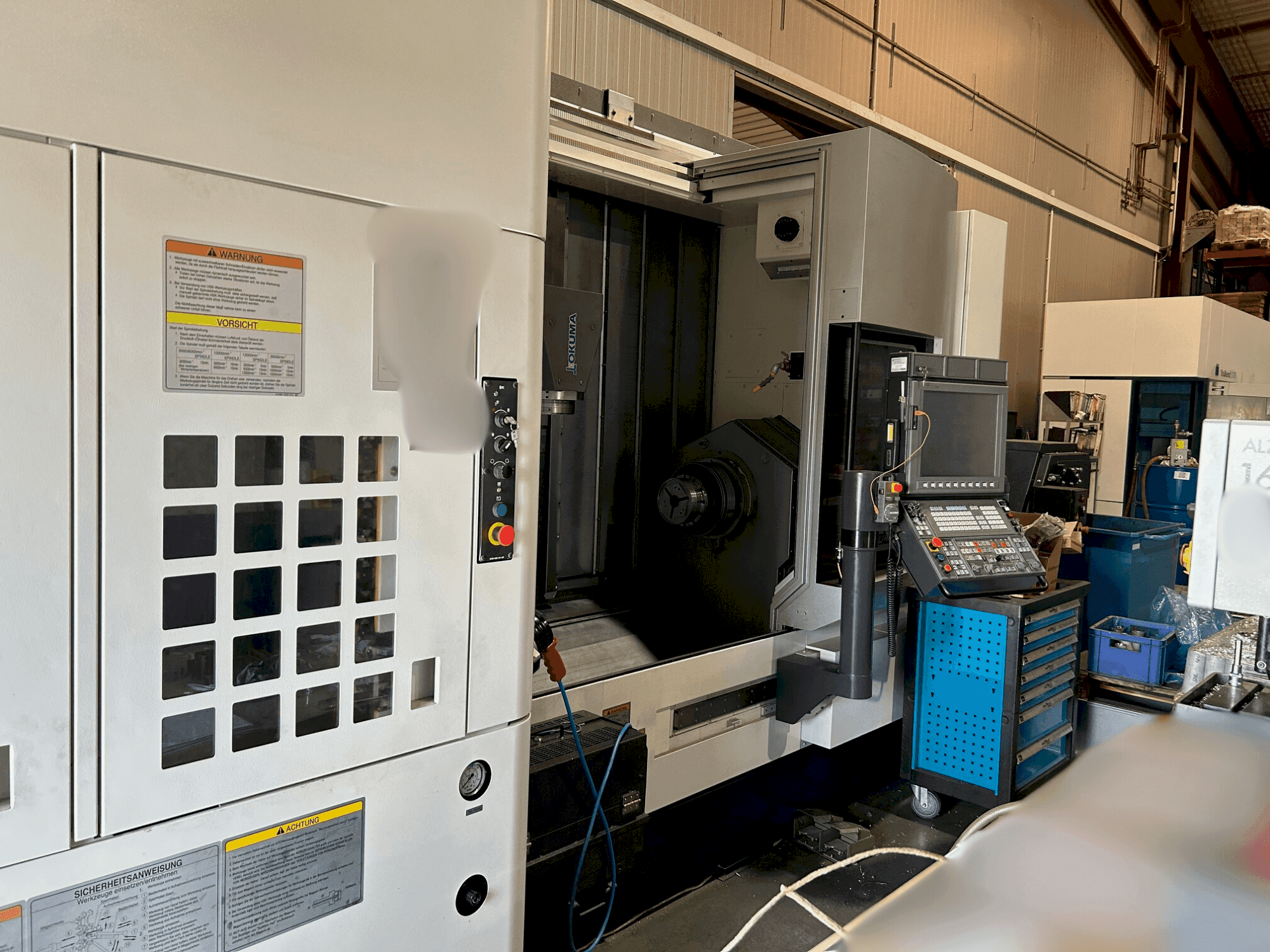 Front view of Okuma Multus U3000 1SW 1500  machine