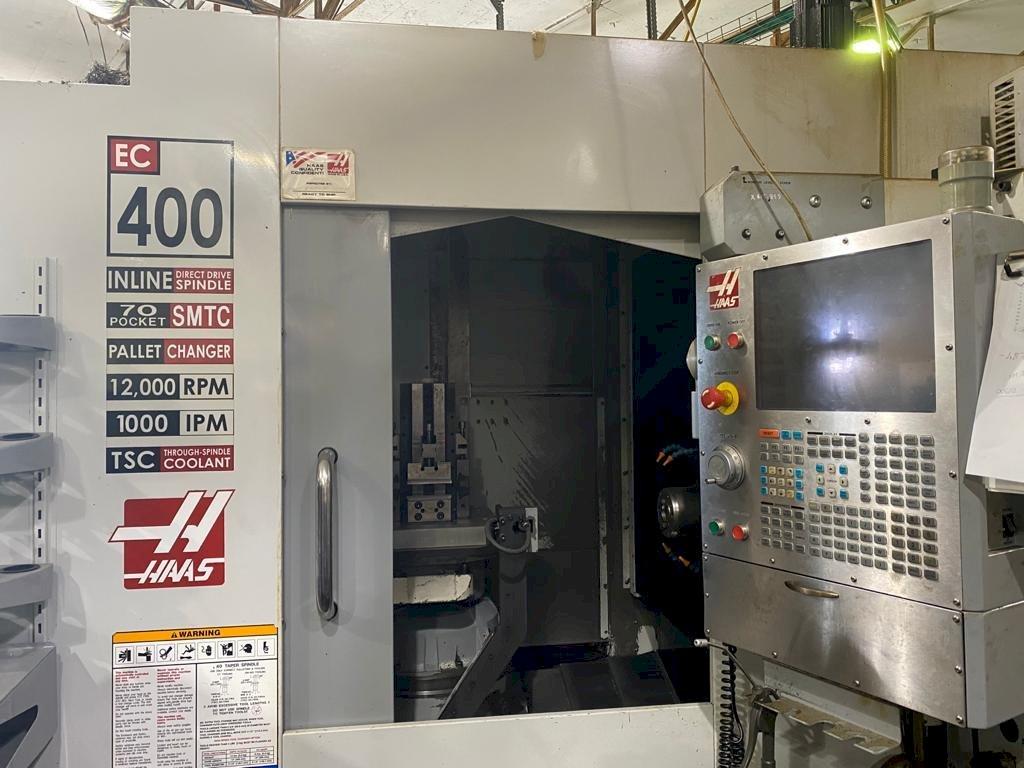 Front view of HAAS EC-400  machine