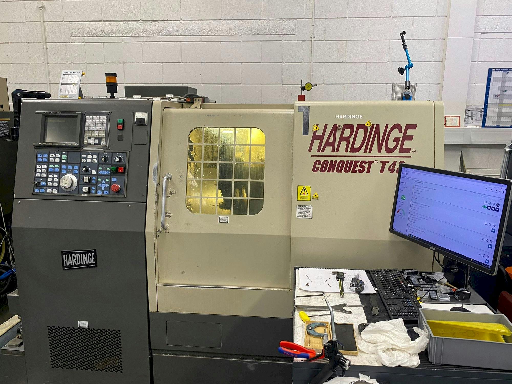 Front view of HARDINGE Conquest T42  machine