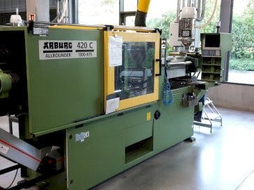 Front view of Arburg Allrounder 420 C 1300 - 675  machine