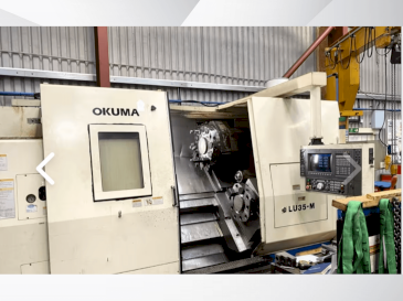 Front view of Okuma LU 35M  machine