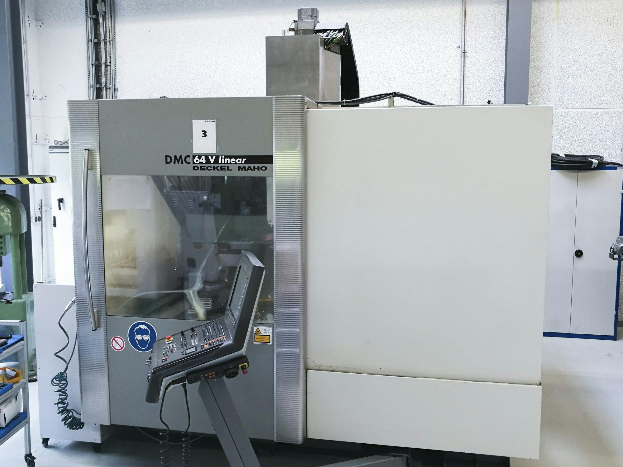 Front view of DMG MORI DMC 64 V linear machine