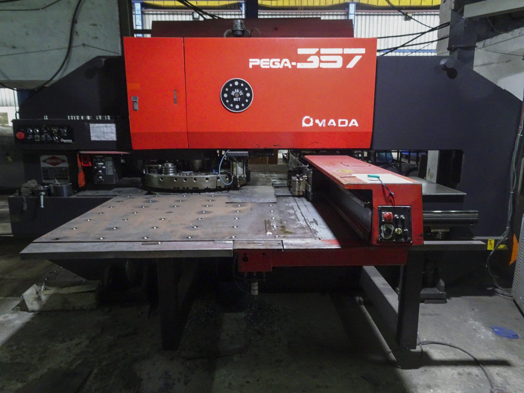 Front view of AMADA PEGA 357 machine