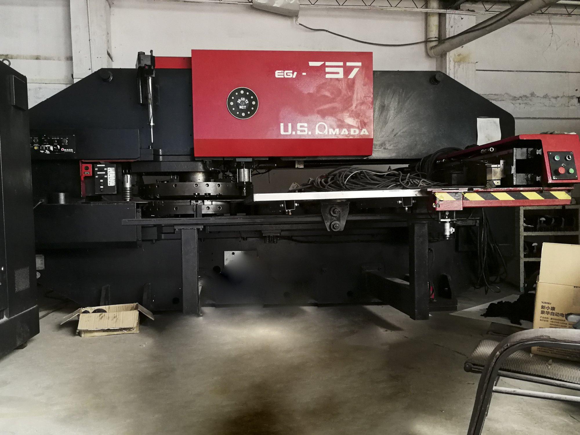 Left side view of AMADA PEGA 357 Machine