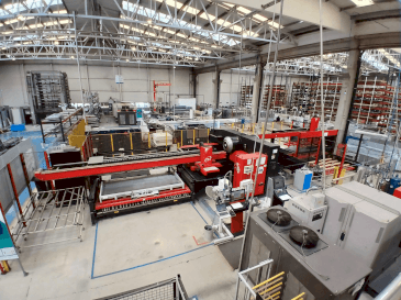 Front view of AMADA EMZ 3612 M2  machine