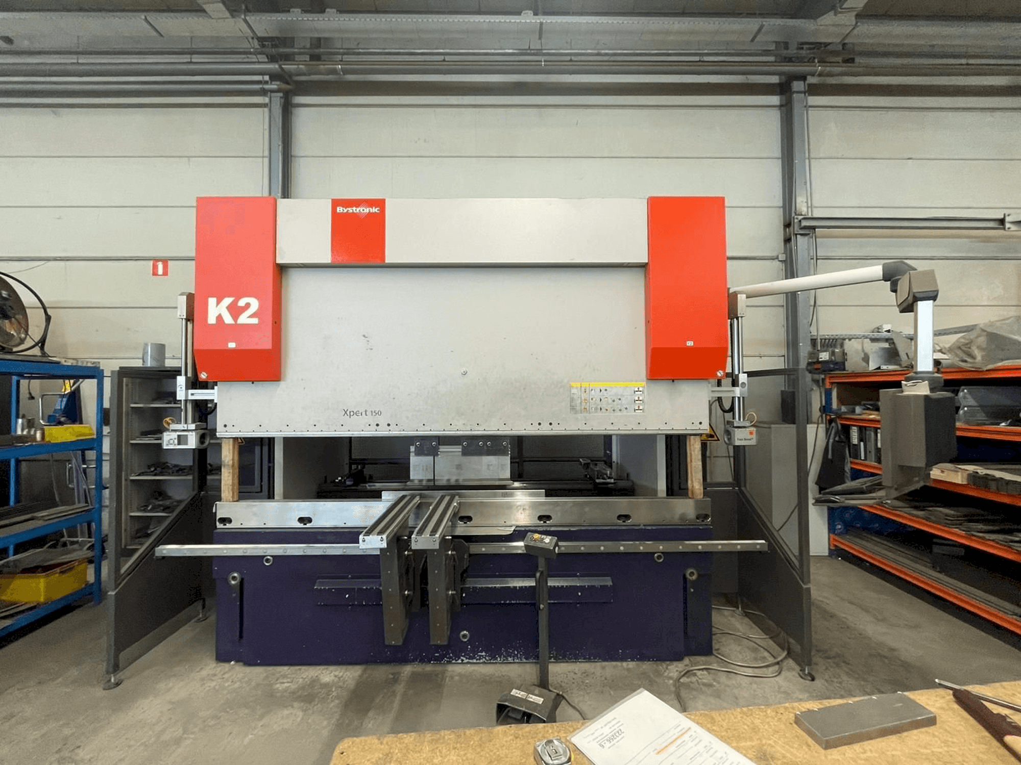 Front view of Bystronic Xpert 150 x 3100 K2 machine
