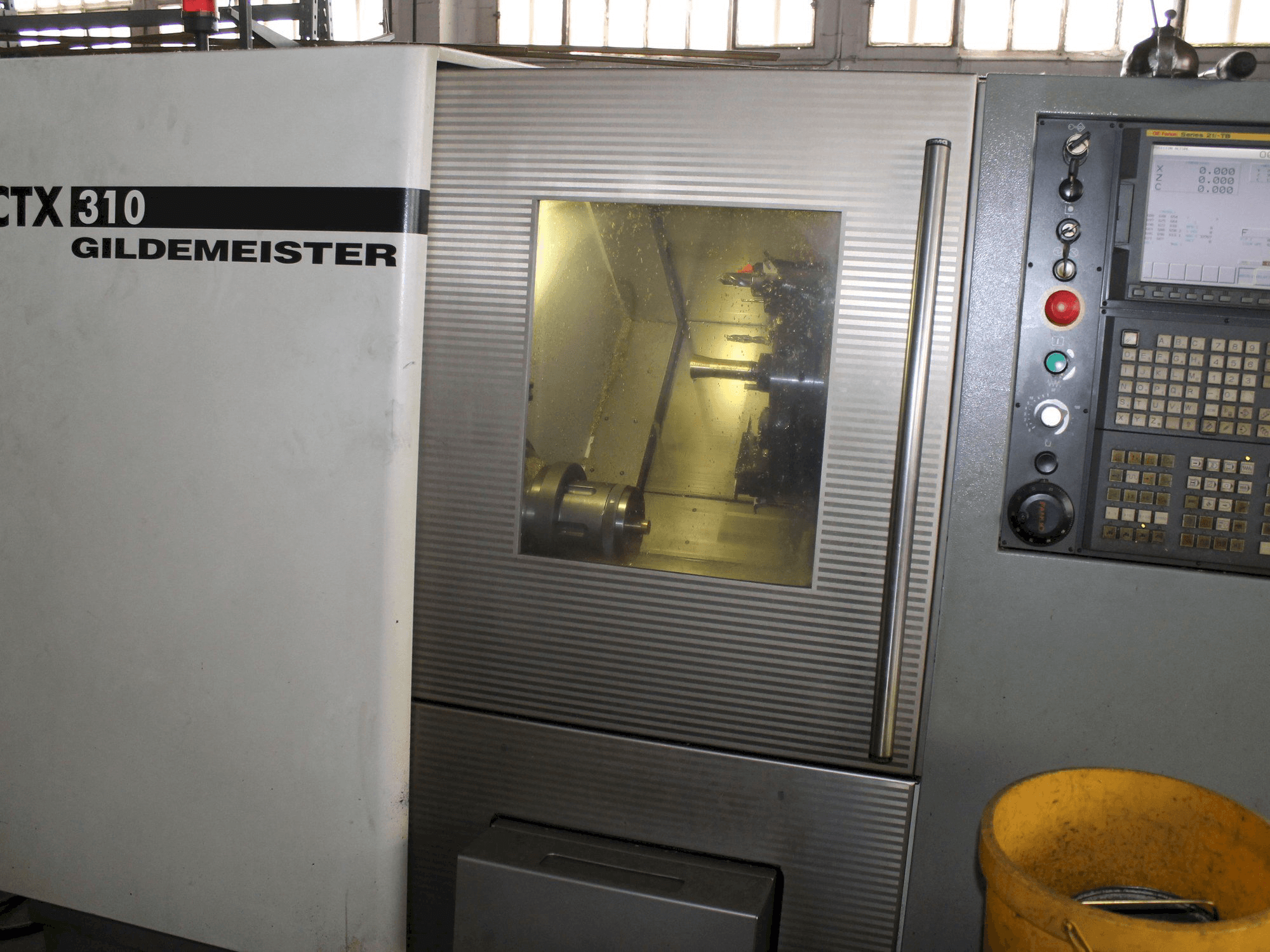 Front view of Gildemeister CTX - 310 machine
