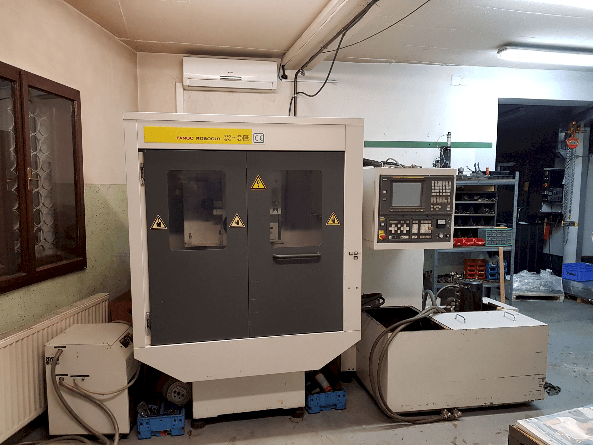 Front view of FANUC Robocut ALPHA- 0B machine