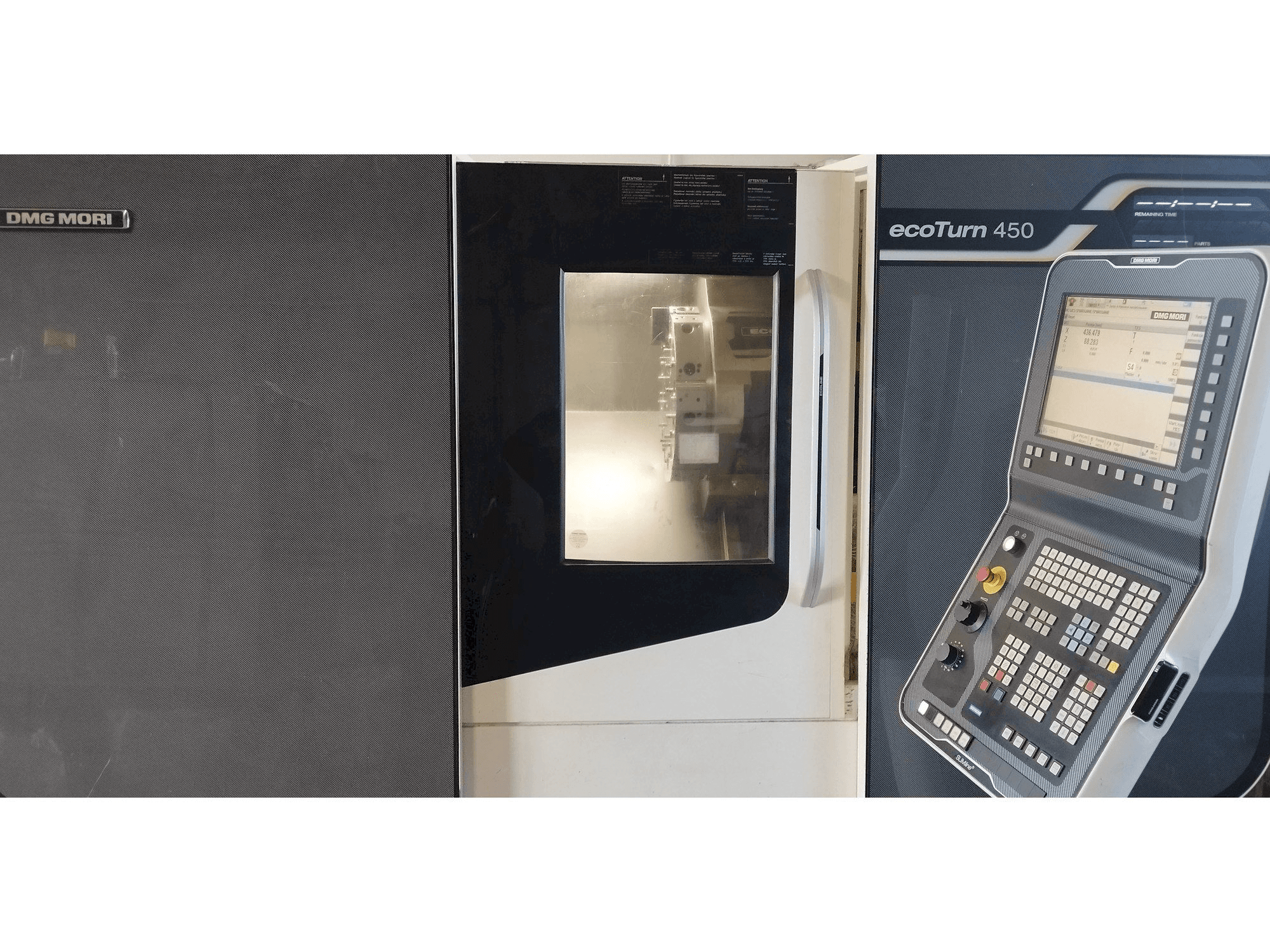 Front view of DMG MORI EcoTurn 450 machine