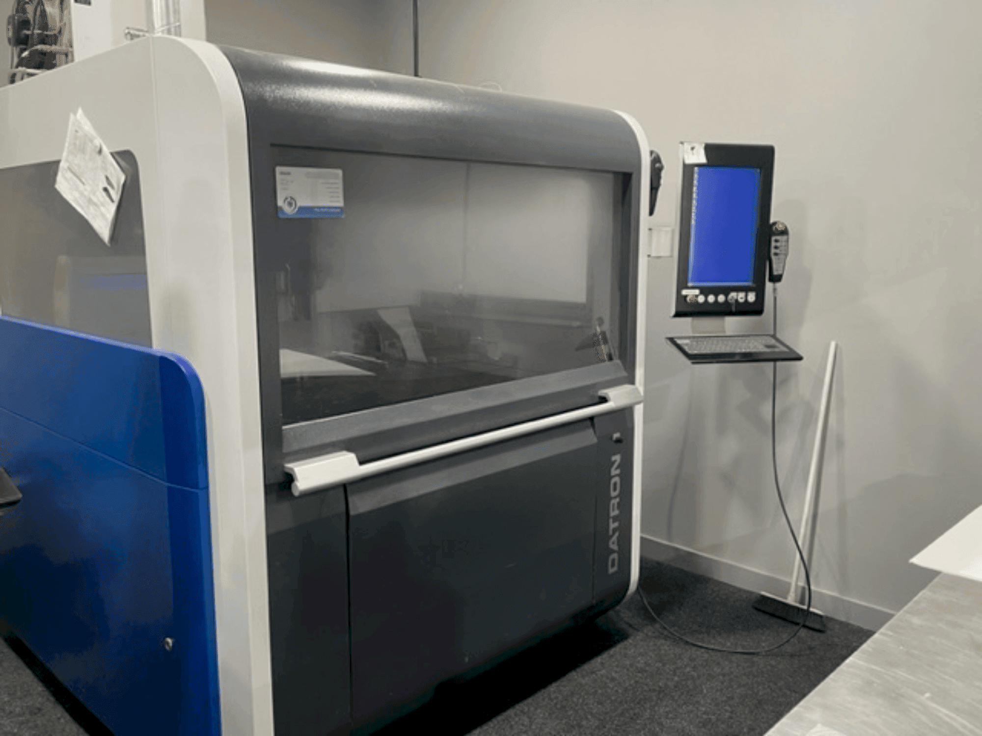 Front view of Datron M8 Cube machine